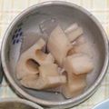 あくあ☆ぶるー's cooksnap of when they made コンニャクとレンコン煮.