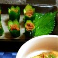 Jackie1202's cooksnap of when they made ☆お刺身が映える！胡瓜の飾り切り①☆.