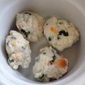 ラテりす's cooksnap of when they made 離乳食にやわやわ豆腐ハンバーグ.