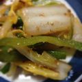 芋じま's cooksnap of when they made 冷まして美味しい‼白菜ピーマン炒め.