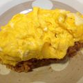 こりなな's cooksnap of when they made 残り物ミートソースでオムライス.