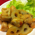h〜aya〜h's cooksnap of when they made 鶏肉と蓮根のチリマヨソース★.