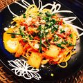 smackism88's cooksnap of when they made とろとろ卵黄の豚キムチパスタ☆.