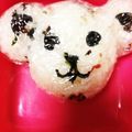 なちゅ☆☆'s cooksnap of when they made 遠足や運動会に簡単パンダ＆くまおにぎり.
