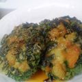 maruru-nn's cooksnap of when they made 簡単★海老とニラの小判焼き.