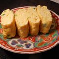 大魔女's cooksnap of when they made 葉ネギ入り厚焼き玉子.
