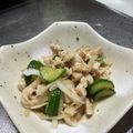 らんぴん's cooksnap of when they made おつまみに！鶏皮のごまポン和え.