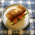 violets's cooksnap of when they made ハムとクリームチーズのサンドイッチ＊.