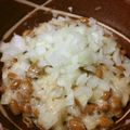 arku's cooksnap of when they made 血液さらさら＊玉ねぎ納豆.