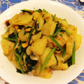 Anridre's cooksnap of when they made 新ジャガとほうれん草の醤油バター炒め.