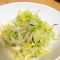 プラるんきち's cooksnap of when they made 白菜ともやしとあおさのサラダ.
