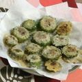 桜キイちゃん's cooksnap of when they made 激うま！！肉詰めゴーヤの天麩羅.