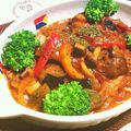 ミルキー苺's cooksnap of when they made 鶏レバーと玉ねぎのトマト煮込み.