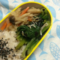 あい葉's cooksnap of when they made 簡単♪小松菜の焼き海苔しらすあえ.