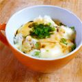 Yutanpo358's cooksnap of when they made レンジで☆トロ〜リチーズの半熟卵かけご飯.