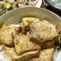 ㋯㋛㋽㋸♬♪'s cooksnap of when they made 大葉にんにく醤油＆チーズのお豆腐ばさみ☆.