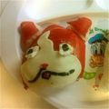 かねしの's cooksnap of when they made キャラ弁 妖怪ウォッチジバニャン弁当.
