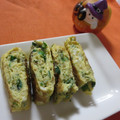 miyuki12's cooksnap of when they made ニラと青のりとごまの卵焼き.
