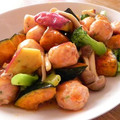 140㎝わんたるママ's cooksnap of when they made 秋野菜と鶏だんごの黒酢和え.