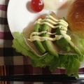 にこちゃん72's cooksnap of when they made 生ハムとアボガドのオープンサンド.
