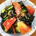 早起きまま's cooksnap of when they made きゅうり＆トマトのこんぶ茶でサラダ★.