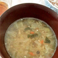 vegeking's cooksnap of when they made ひき肉と椎茸のほっこり生姜スープ.