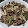 ナーちゃん's cooksnap of when they made 牛肉とれんこんの甘辛炒め＊.