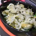 よっしゃん's cooksnap of when they made ほうれん草のチーズ焼き（バジルソース）.