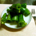 きっこひめ's cooksnap of when they made 【簡単！調理の技♪】ししとうの種の取り方.