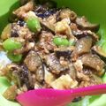 はにぉ's cooksnap of when they made 茄子とチーズの味噌卵とじ丼.