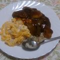 ねこタヌキ's cooksnap of when they made 大人も子供も喜ぶオムライスカレー♡.