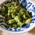 快くん's cooksnap of when they made 胡麻たっぷり　おくらの胡麻和え.