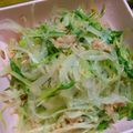 takamone's cooksnap of when they made 簡単ヘルシー！水菜と玉ねぎのツナサラダ.