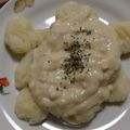 mancha's cooksnap of when they made じゃがいものニョッキ　クリームソース.