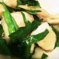 mapomama's cooksnap of when they made 鶏胸肉とニラの塩炒め.