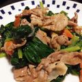 なちゃっこ's cooksnap of when they made 豚肉☆小松菜炒め.