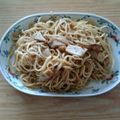 かよてん's cooksnap of when they made がっつりにんにく☆ツナの和風パスタ.