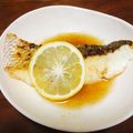 はやしふ's cooksnap of when they made 酢橘餡で白身の焼き魚.