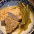 たろふんど's cooksnap of when they made 芋づると絹厚揚げの煮物.