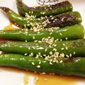 s_eyes's cooksnap of when they made 甘長とうがらし醤油焼き.