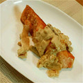 mufuron's cooksnap of when they made お宿メニューを再現。秋鮭のきのこクリーム.