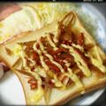 シャア専用料理長's cooksnap of when they made きんぴらごぼうトースト.