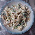 かピさん's cooksnap of when they made 炒める？！マカロニサラダ♪ほうれん草編.