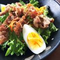 さぶまん's cooksnap of when they made こく味。豚の唐揚げサラダ.