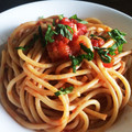 まーんだ's cooksnap of when they made トマトソース＊基本のパスタ.