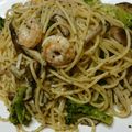 ぶぅちく's cooksnap of when they made 海老とキノコのバジルパスタ.