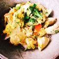 dogfight's cooksnap of when they made トマトで減塩あっさり♪洋風親子丼♪.