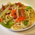 あめＡ's cooksnap of when they made 簡単♡ウインナー焼きうどん.