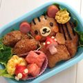 ミファソ's cooksnap of when they made キャラ弁＊いなりリス&しめじどんぐり＊.