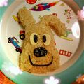 しゅり君's cooksnap of when they made キャラおにぎり☆めいけんチーズ.